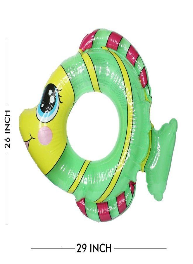 بوكسو عوامات بوكسو القابلة للنفخ، أنابيب سباحة، حلقات، ألعاب حفلات الشاطئ وحمام السباحة للأطفال والكبار والصغار (متعددة الألوان، حلقة سباحة على شكل سمكة) - Image 2